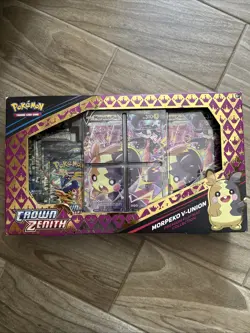 Pokemon TCG Crown Zenith (5 Packs) Premium Treasures Morpeko V Union Box Set - Image 1