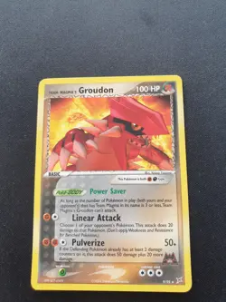 Pokemon TCG Team Magma's Groudon 9/95 Non-Holo Rare - LP - Image 1