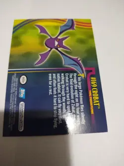 Glossy 2001 Rare Topps Pokemon Johto League Champions Non Holo Crobat #169 - Image 2