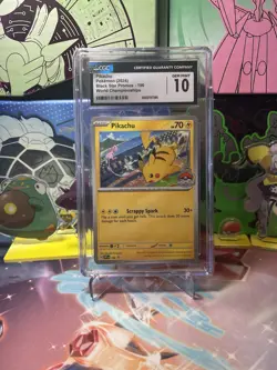 Pokemon TCG - 2024 World Championship Promo Pikachu 190 CGC 10 - Image 1