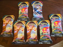 🔥 Pokemon TCG Darkness Ablaze Sleeved Booster Packs Lot of 8 - Sealed & Unopene - Image 1