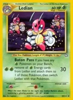 Pokemon Ledian (39/111) Neo Genesis NM - Image 1