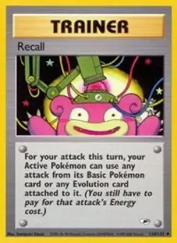 Pokemon Recall (116/147) Gym Heroes NM - Image 1