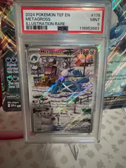 Metagross Illustration Rare | Temporal Forces | Pokemon 178/162 | PSA 9 - Image 1