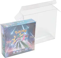 Pokemon Japanese Set Booster Box Seal Protector Plastic Display Case Packs Of 5 - Image 1