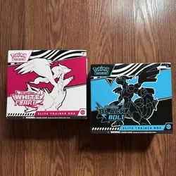 *EMPTY* Pokemon TCG Black Bolt & White Flare ETB Boxes WITH Promos NO Packs - Image 2