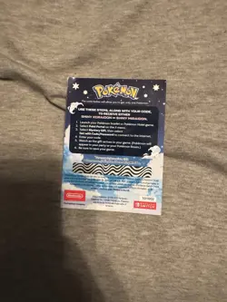 Pokemon Scarlet And Violet Code Shiny Koraidon or Miraidon UNSCRATCHED BRAND NEW - Image 2