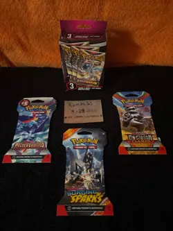 SEALED Pokemon TCG 3 Pack Bundle Lost Origin Sword & Shield Booster + Lot - Image 1