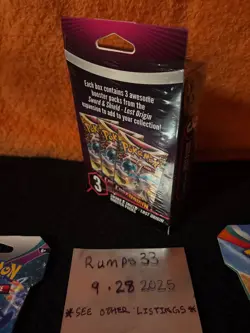 SEALED Pokemon TCG 3 Pack Bundle Lost Origin Sword & Shield Booster + Lot - Image 3