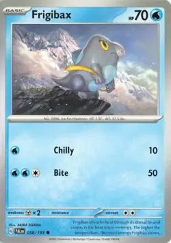 Pokemon TCG Paldea Evolved Frigibax Regular Common 058/193 NM - Image 1