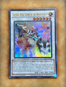 Yugioh Silvera, Wolf Tamer of the White Forest INFO-EN038 Ultra Rare 1st Ed NM - Image 1