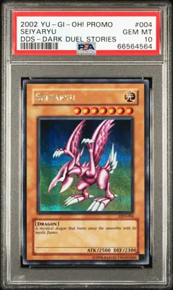 YUGIOH PSA 10 2002 Seiyaryu DDS-004 Secret Rare Promo *4564 - Image 1