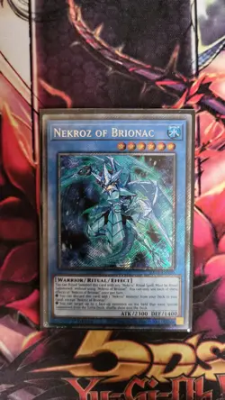 Yu-Gi-Oh Nekroz of Brionac Platinum Secret Rare 1st Edition RA03-en260 - Image 1