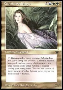 MTG English Rubinia Soulsinger NM Normal Legends - Image 1
