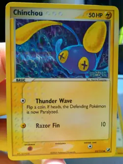 Pokemon Cards Ex Unseen Forces Chinchou & Lanturn Reverse Holo Stamped - Image 2