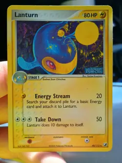 Pokemon Cards Ex Unseen Forces Chinchou & Lanturn Reverse Holo Stamped - Image 4