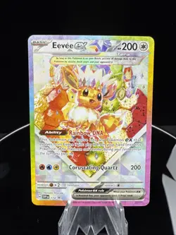 Eevee ex #174 Pokemon S&V English SPC Black Star Promo Card Holo English - NM - Image 1