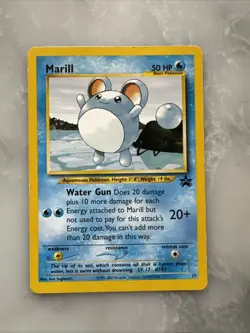 Marill Black Star Promo Pokemon Card - Regular Non-Holo - Vintage 2000 - Image 1
