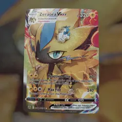 Zeraora VMAX 054/159 SWSH Crown Zenith Ultra Rare Pokemon Fan Art Card - Image 1