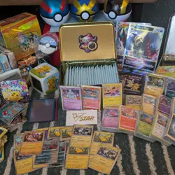 Pokemon Card & Accessory Lot | 1000+ Cards | Tins | Binders | Extras - Image 1