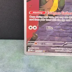Gumshoos Illustration Rare 153/132 Mega Evolution Pokemon TCG Near Mint Card NM - Image 4