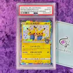 PSA 10 2019 Pretend Comedian SM Promo #407 Graded Pikachu Pokemon Card Japanese - Image 1