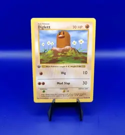 Diglett 47/102 1st Edition Shadowless Base Set Pokemon Card TCG WOTC 1999 NM - Image 1