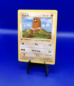 Diglett 47/102 1st Edition Shadowless Base Set Pokemon Card TCG WOTC 1999 NM - Image 3