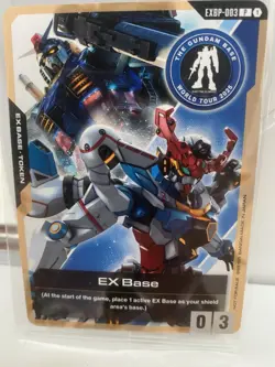 Gundam Card Game EXBP-003 EX Base Bandai Gundam Base Worls Tour 2025 - Image 1
