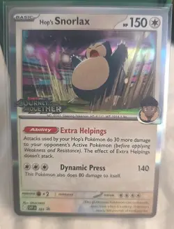 Hop's Snorlax - 184 (Prerelease) 184 Sv: Scarlet & Violet Promo Cards Holo - Image 1