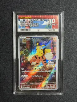 ACE 10 Detective Pikachu 098/SV-P Pre-Order Japanese Pokemon Promo Card GEM MINT - Image 1