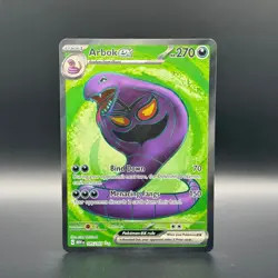 Arbok ex 185/165 Scarlet & Violet 151 Full Art Ultra Rare Holo Pokemon Card NM - Image 1