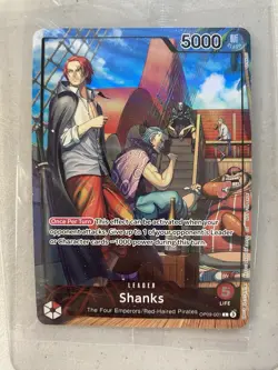 One Piece Shanks Leader PSA Promo Card Exclusive OP09-001 Sealed - Image 1
