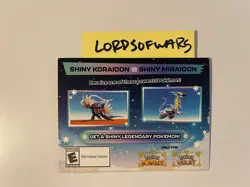 Shiny Koraidon & Miraidon Pokemon Scarlet Violet Code Card - Gamestop - Image 1