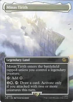 MTG Minas Tirith (Borderless) (420) | NM | The Lord of the Rings (LTR) - Image 1