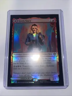 MTG Universes Beyond: Spider-man Gwen Stacy Foil 0078 NM Mythic - Image 1