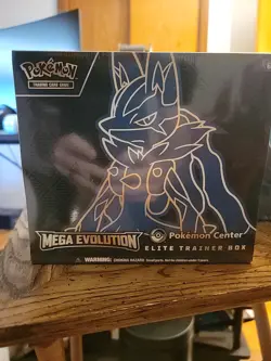 Pokemon TCG Mega Evolution Pokemon Center LUCARIO ETB FACTORY SEALED - Image 1
