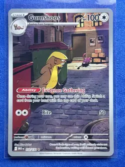 Pokemon Mega Evolution Gumshoos Illustration Rare 153/132 - Image 1