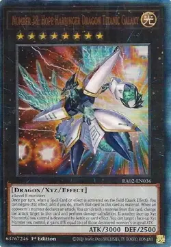 Pokemon -Number 38: Hope Harbinger Dragon Titanic Galaxy - RA02-EN036 Ultimate R - Image 1