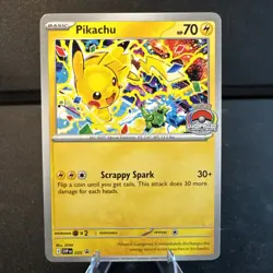 2025 Pokemon World Championships Pikachu Black Star Promo #225 - Image 1