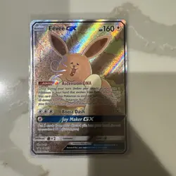 Pokemon TCG Eevee GX SM233 Full Art Promo Black Star Ultra Rare Holo - Image 1