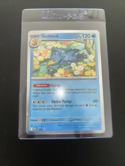 Pokemon TCG Mega Evolutions Golduck #008 Blister Pack Promo - Image 1