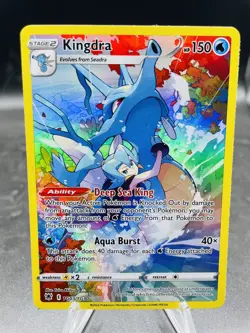 Pokemon Kingdra TG03 Astral Radiance Trainer Gallery Ultra Rare Full Art Holo NM - Image 1