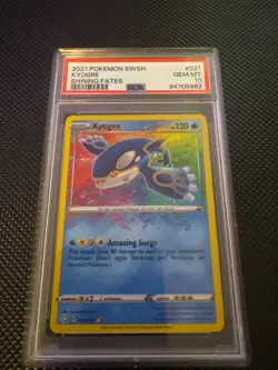 Pokemon! PSA 10 Kyogre 021/072 - Amazing Rare - Shining Fates - Gem Minti - Image 1