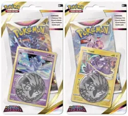 2 x sets Pokemon TCG Astral Radiance Checklane Blister Pack Oricorio Toxel 16d6 - Image 1