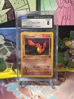 Pokemon TCG - Team Rocket Charmander 50/82 1st Edition - CGC 8 - Image 1