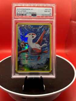 2015 Pokemon XY Black Star Promo Full Art Latias #XY78 PSA 8 NM-MT - Image 1
