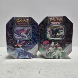 2x Pokemon TCG Paldea Partners Tin 4 Booster Packs Meowscarada & Quaquaval ex - Image 1