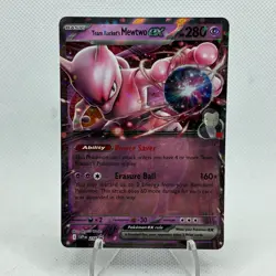 Pokemon TCG Team Rockets Mewtwo EX 216 Promo Holo - Image 1