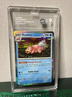 Pokemon 043/198 Slowbro Scarlet & Violet Base set- SV1EN - Holo Rare TAG 9 - Image 1
